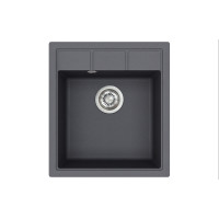 Каменная кухонная мойка Aquasanita Nova SQN100 W Graphite 222 Графит