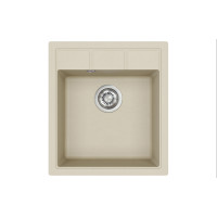 Каменная кухонная мойка Aquasanita Nova SQN100 W Silica 111 Бежевый