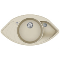 Каменная кухонная мойка Aquasanita Papillon SCP151 AW Silica 111 Бежевый