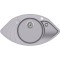 Каменная кухонная мойка Aquasanita Papillon SCP151 AW Alumetallic 202 Серый металлик