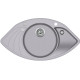 Кам'яна кухонна мийка Aquasanita Papillon SCP151 AW Alumetallic 202 Сірий металік