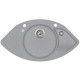Кам'яна кухонна мийка Aquasanita Papillon SCP151 AW Light Grey 221 Світло-сірий
