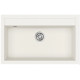 Каменная кухонная мойка Aquasanita Quadro SQQ103 Alba 710 Белый