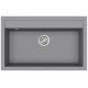 Каменная кухонная мойка Aquasanita Quadro SQQ103 Alumetallic 202 Серый металлик
