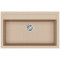 Каменная кухонная мойка Aquasanita Quadro SQQ103 Beige 110 Бежевый