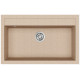 Каменная кухонная мойка Aquasanita Quadro SQQ103 Beige 110 Бежевый