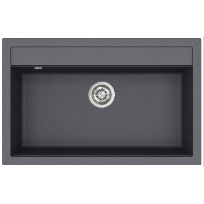 Каменная кухонная мойка Aquasanita Quadro SQQ103 Graphite 222 Графит
