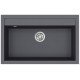 Каменная кухонная мойка Aquasanita Quadro SQQ103 Graphite 222 Графит