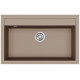 Каменная кухонная мойка Aquasanita Quadro SQQ103 Mocha warm 114 Коричневый