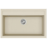 Каменная кухонная мойка Aquasanita Quadro SQQ103 Silica 111 Бежевый