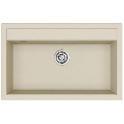 Каменная кухонная мойка Aquasanita Quadro SQQ103 Silica 111 Бежевый