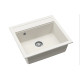 Кам'яна кухонна мийка Aquasanita Quadro SQQ100 W Alba 710 Білий