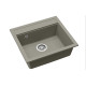 Каменная кухонная мойка Aquasanita Quadro SQQ100 W Argent 220 Теплый бетон