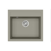 Каменная кухонная мойка Aquasanita Quadro SQQ100 W Argent 220 Теплый бетон