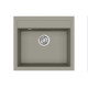 Каменная кухонная мойка Aquasanita Quadro SQQ100 W Argent 220 Теплый бетон