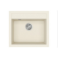 Каменная кухонная мойка Aquasanita Quadro SQQ100 W Blanched almond 113 Миндаль