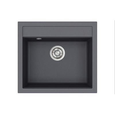 Кам'яна кухонна мийка Aquasanita Quadro SQQ100 W Graphite 222 Графіт