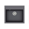 Кам'яна кухонна мийка Aquasanita Quadro SQQ100 W Graphite 222 Графіт