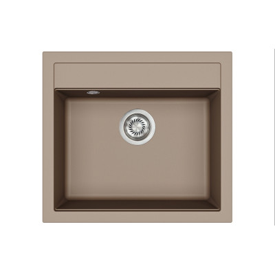 Каменная кухонная мойка Aquasanita Quadro SQQ100 W Warm Mocha 114 Коричневый