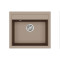 Кам'яна кухонна мийка Aquasanita Quadro SQQ100 W Warm Mocha 114 Коричневий