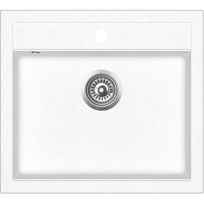 Кам'яна кухонна мийка Aquasanita Quadro SQQ100 W Alba 710 Білий