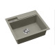 Каменная кухонная мойка Aquasanita Quadro SQU100 Argent 220 Теплый бетон