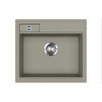 Каменная кухонная мойка Aquasanita Quadro SQU100 Argent 220 Теплый бетон