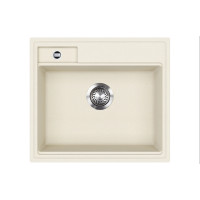 Каменная кухонная мойка Aquasanita Quadro SQU100 Blanched almond 113 Миндаль