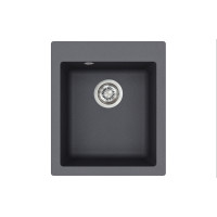 Кам'яна кухонна мийка Aquasanita Simplex SQS100 W Graphite 222 Графіт