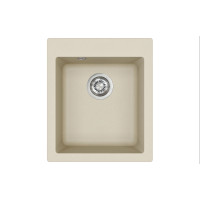 Каменная кухонная мойка Aquasanita Simplex SQS100 W Silica 111 Бежевый