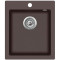 Каменная кухонная мойка Aquasanita Simplex SQS100 W Cerrus 120 Темно-коричневый