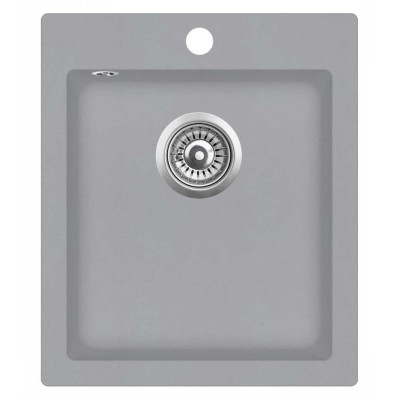 Кам'яна кухонна мийка Aquasanita Simplex SQS100 W Light Grey 221 Світло-сірий