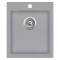Каменная кухонная мойка Aquasanita Simplex SQS100 W Light Grey 221 Светло-серый