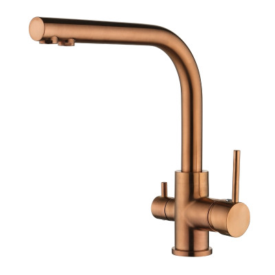 Кухонный смеситель Aquasanita Akvaduo 2663L Copper C Медь PVD с подключением к фильтрованной воде