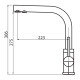 Кухонный смеситель Aquasanita Akvaduo 2663L Copper C Медь PVD с подключением к фильтрованной воде