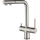 Кухонный смеситель Aquasanita Akvaduo Plus 2683 Brushed Nikel 002 Нержавеющая сталь с подключением к фильтрованной воде