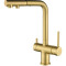 Кухонный смеситель Aquasanita Akvaduo Plus 2683 G PVD Gold Золото с подключением к фильтрованной воде