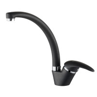 Кухонний змішувач Aquasanita Ambra 2813 Black Metallic 601 Чорний металік