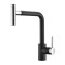 Кухонный каменный смеситель Aquasanita Dolus 7783 Black Metallic 601 Черный металлик