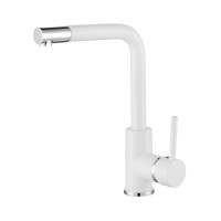 Кухонный каменный смеситель Aquasanita Forte 5553 Alba 710 Белый