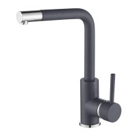 Кухонний кам'яний змішувач Aquasanita Forte 5553 Graphite 222 Графіт