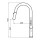 Кухонный смеситель Aquasanita GRATA 7723 Steel 002 Нержавеющая сталь