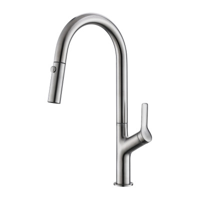 Кухонный смеситель Aquasanita GRATA 7723 Steel 002 Нержавеющая сталь