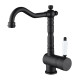 Кухонный каменный смеситель Aquasanita Hera 2473 Black metallic 601 Черный металлик