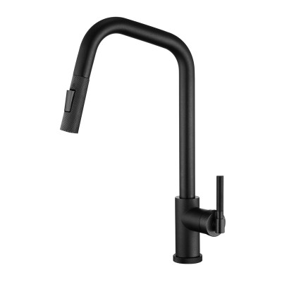 Кухонный каменный смеситель Aquasanita MATENO 7023 B Black metallic black 601 Черный маталлик