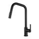 Кухонный каменный смеситель Aquasanita MATENO 7023 B Black metallic black 601 Черный маталлик
