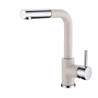 Кухонний кам'яний змішувач Aquasanita Modus 2383 Beige 110 Бежевий