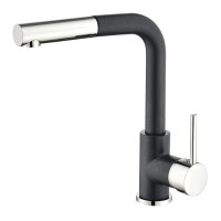 Кухонний кам'яний змішувач Aquasanita Modus 2383 Graphite 222 Графіт