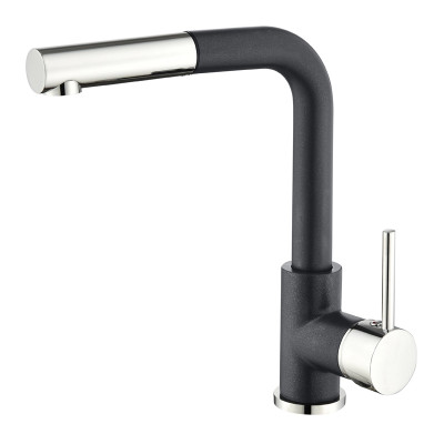 Кухонный каменный смеситель Aquasanita Modus 2383 Graphite 222 Графит