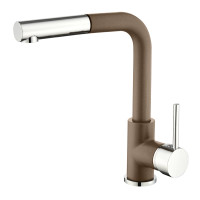 Кухонний кам'яний змішувач Aquasanita Modus 2383 Mocha warm 114 Коричневий